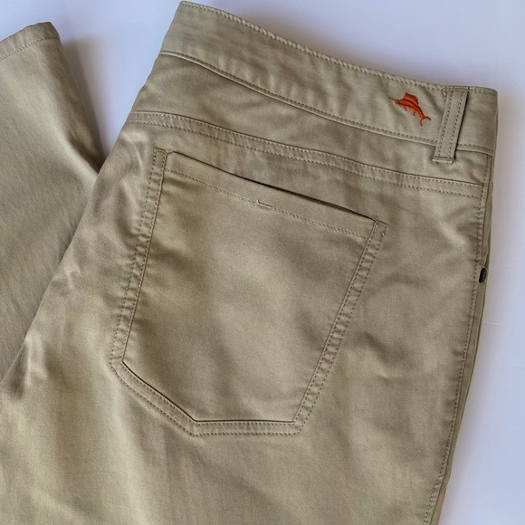 Tommy Bahama Pants 36x34 Stretch Golf Performance Casual Straight Khaki 5 Pocket - Picture 2 of 12